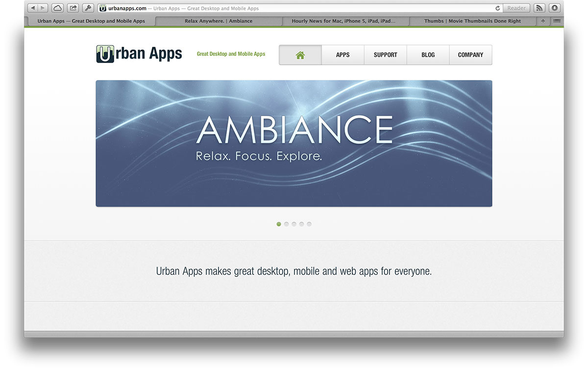New Urban Apps Website